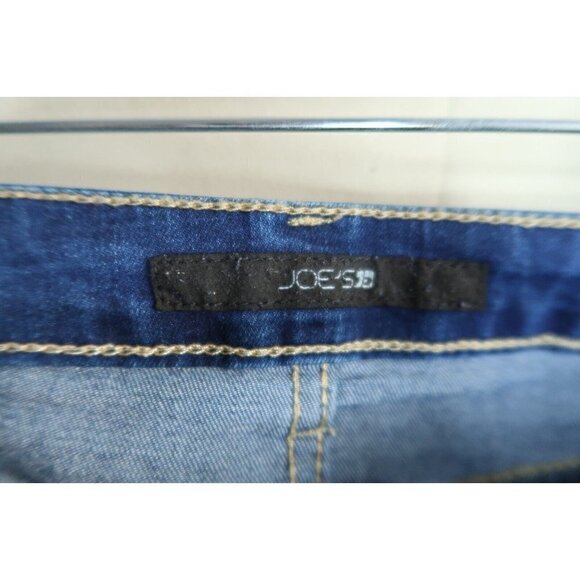 Joe's Jeans Women's 25  Icon  Low Rise Skinny Crop Denim Dark Wash Distressed - Picture 9 of 10
